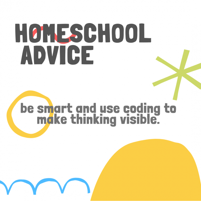 homeschool advice use coding to make thinking visible