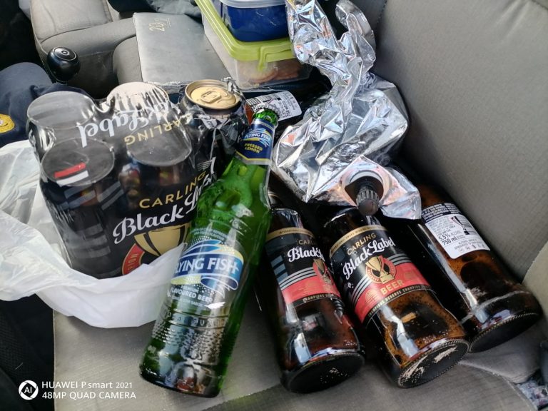 A reminder that no alcohol allowed at beaches and public areas