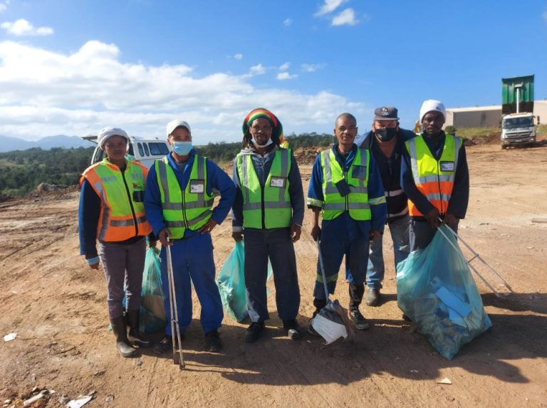 MAYOR VAN WYK IS PLEASED WITH THE PROGRESS OF THE COMPOSTING FACILITY CONSTRUCTION